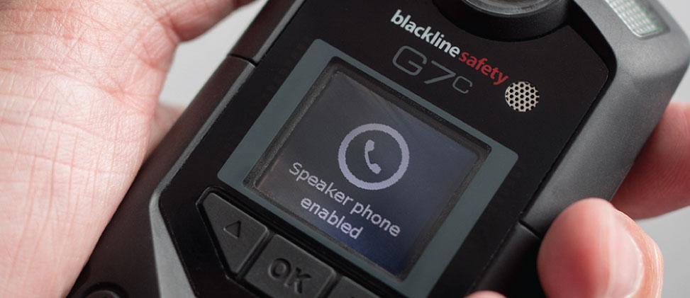 G7c Gas detector with Lone worker monitoring by Blackline Safety